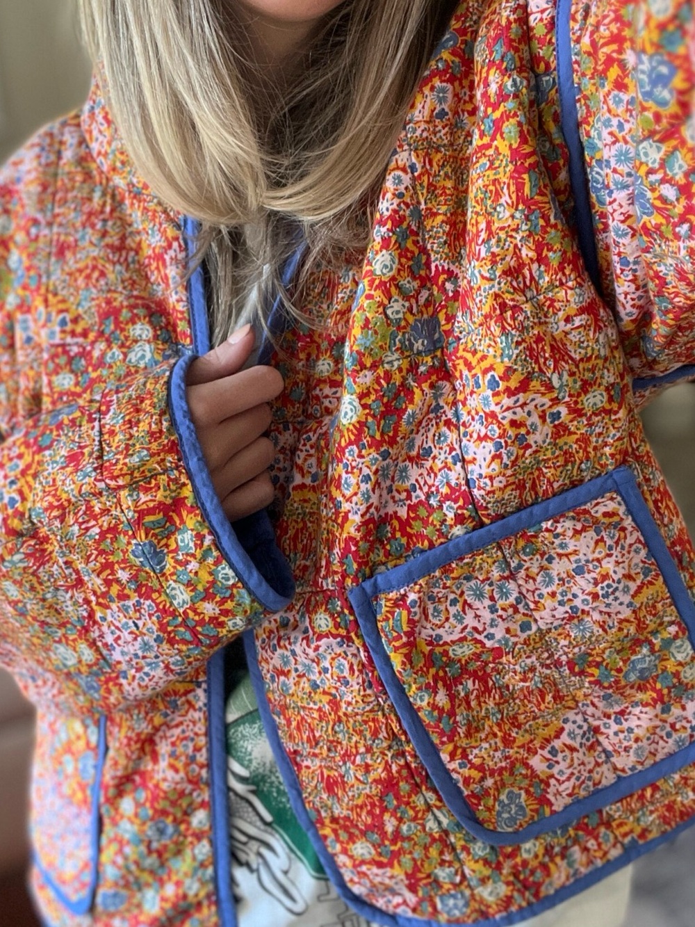 Free People Chloe Floral Print Jacket